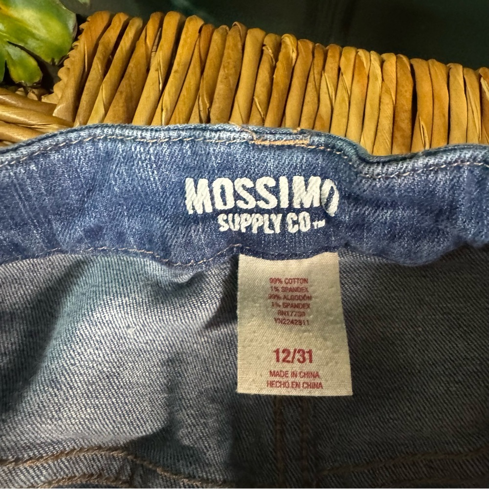 Mossimo Supply Co. Blue Distressed Denim Skirt - Picture 4 of 6